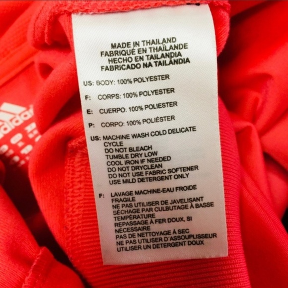 ADIDAS Climalite Bright Coral Athletic Jacket XL - Picture 5 of 6